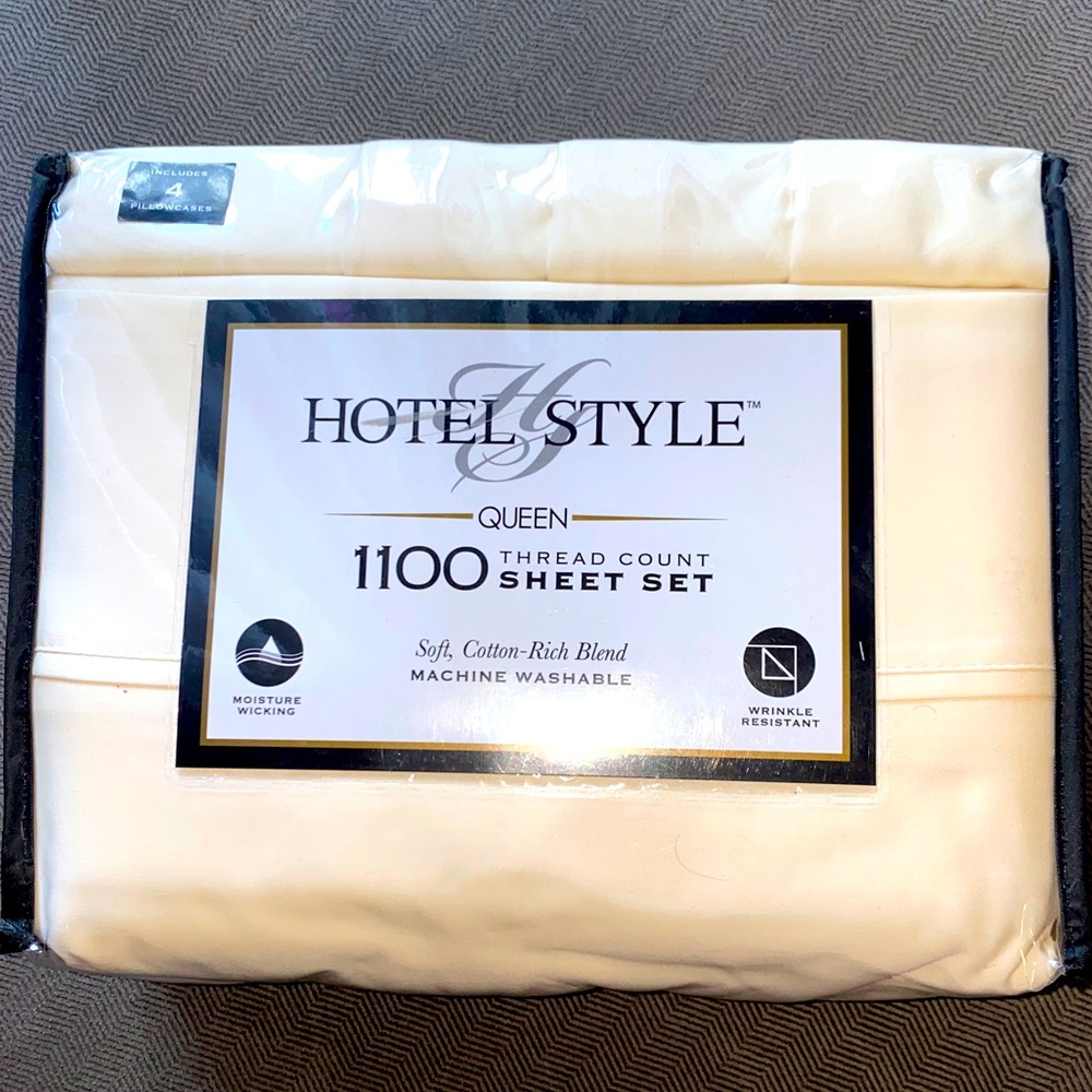 BRAND NEW 1100 Thread Count Queen Sheet Set